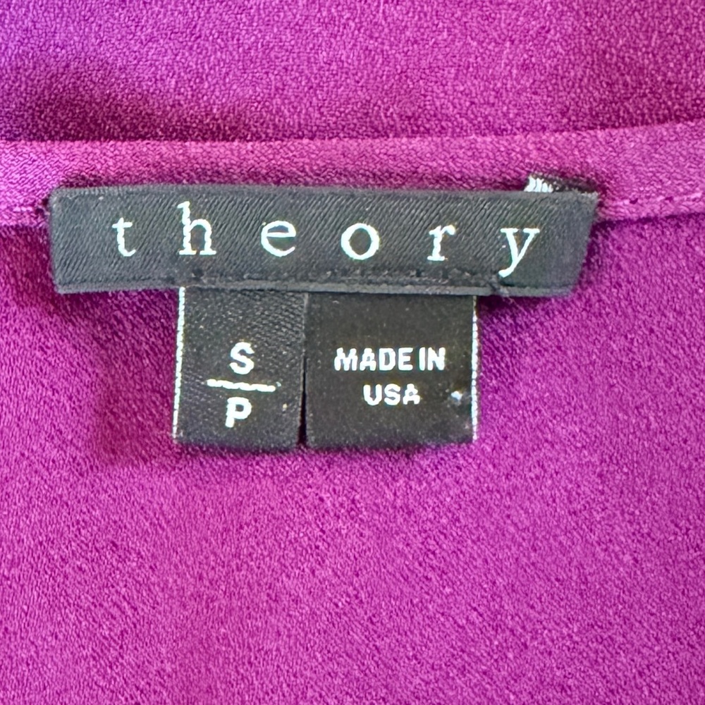 Theory purple sleeveless "Lydan" Mini Dress S, casual with pockets - Picture 9 of 12